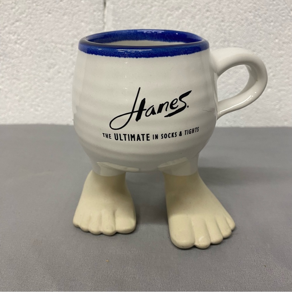 Hanes Clothing Pottery Coffee Mug w/ Feet
